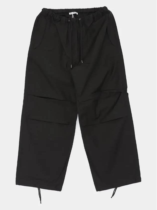 Relaxed Fit Straight Pants Black - ACNE STUDIOS - BALAAN 4