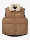 Teddy Puffer Vest Jacket Dark Beige - A.P.C. - BALAAN 2