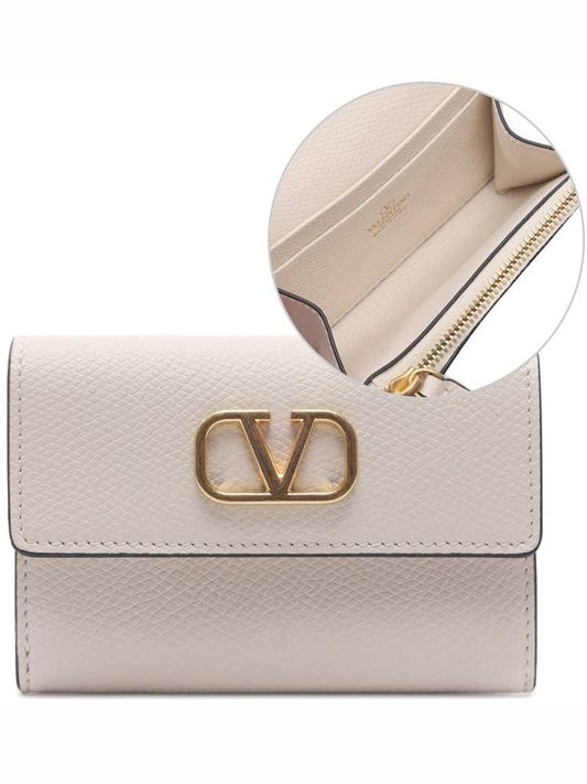 Women s V Logo Folding Card Wallet 5W2P0AE6 SNP I16 24F - VALENTINO - BALAAN 2