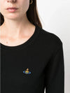 ORB Embroid Logo Knit Top Black - VIVIENNE WESTWOOD - BALAAN 5