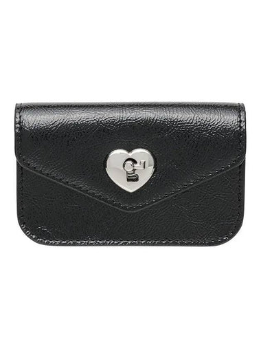 Heartlock Compact Card Wallet Black - LE MASQUE - BALAAN 1