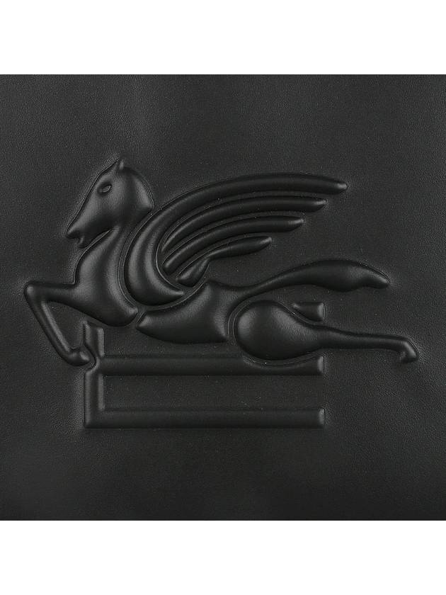 Pegasus Embossed Logo Clutch Bag Black - ETRO - BALAAN 6