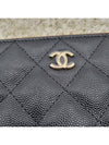 Large Classic Pouch Grained Calfskin Gold Black - CHANEL - BALAAN 5