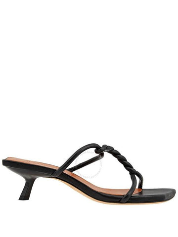 Rejina Pyo Ladies Black Cleo 30mm Leather Sandals, Brand Size 36 (US Size 6) - REJINA PYO - BALAAN 1