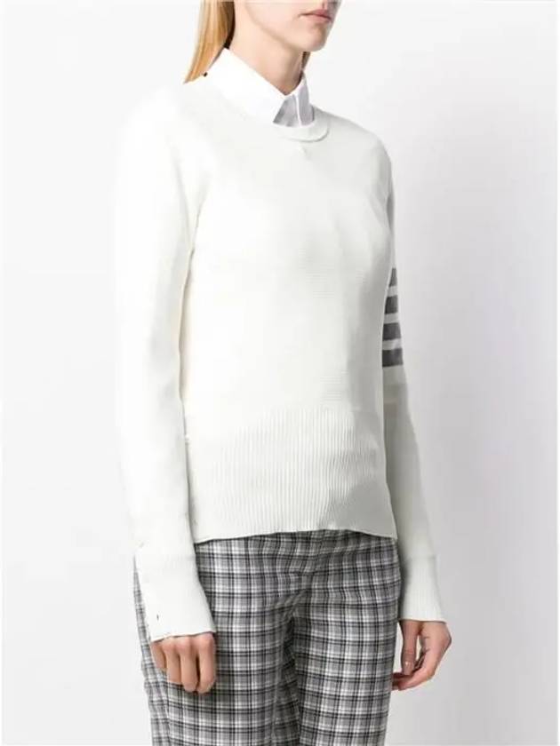 Women s Diagonal Armband Stripe Milanese Stitch Knit FKA239A 00219 - THOM BROWNE - BALAAN 6