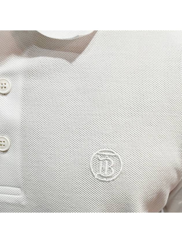 Monogram Motif Polo Shirt White - BURBERRY - BALAAN 7