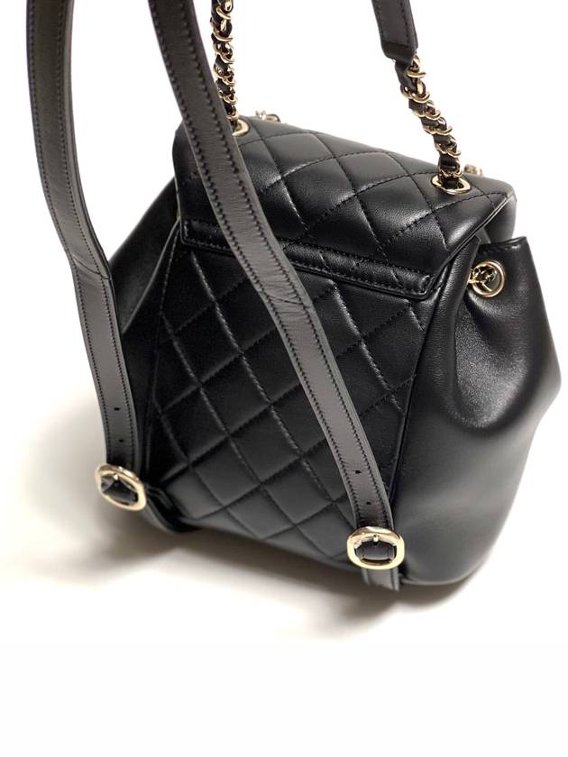 Small Backpack Calfskin Gold Metal Black - CHANEL - BALAAN 5