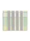 4 Bar Applique Stripe Double Card Holder Pastel Green - THOM BROWNE - BALAAN 3