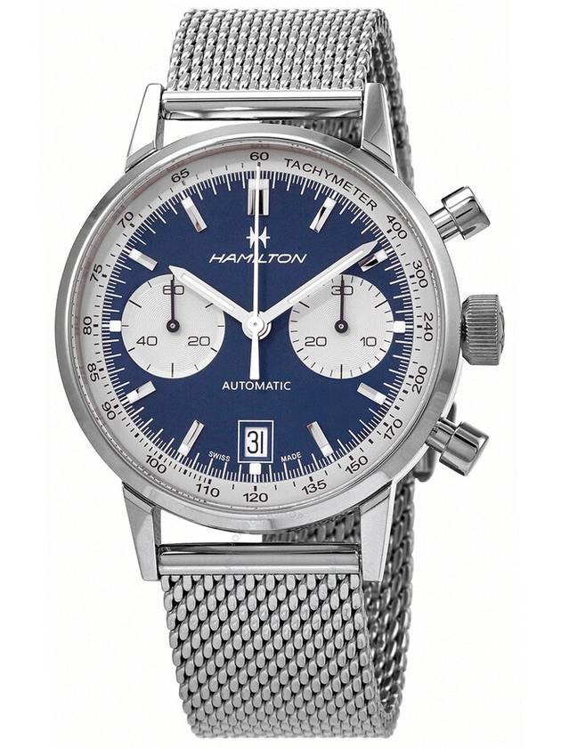 Hamilton American Classic Intra-Matic Chronograph Automatic Blue Dial Men's Watch H38416141 - HAMILTON - BALAAN 1