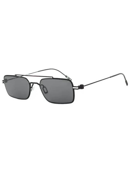 Eyewear Square Metal Sunglasses Black - MONTBLANC - BALAAN.