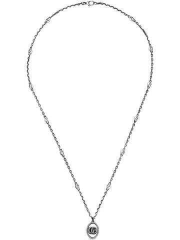 Double G Necklace Silver - GUCCI - BALAAN 1