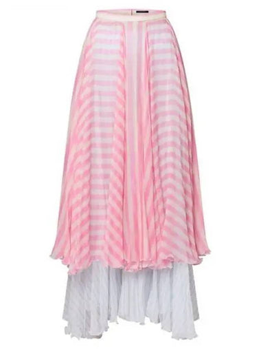 Mixed Stripe Tiered Skirt 1AFOEJ - LOUIS VUITTON - BALAAN 1