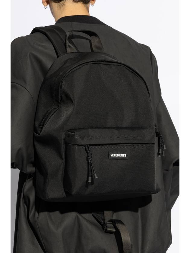 VETEMENTS Backpack With Logo, Unisex, Black - VETEMENTS - BALAAN 3