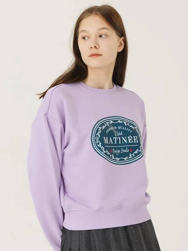 Brushed Options Matinee Classic label Sweat Shirts LAVENDER - LE SOLEIL MATINEE - BALAAN 3