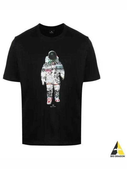 ASTRONAUT Print Cotton T-Shirt M2R011RMP444579 B0710992593 - PAUL SMITH - BALAAN 2