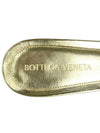 Metallic Lambskin Padded Mule Gold - BOTTEGA VENETA - 9
