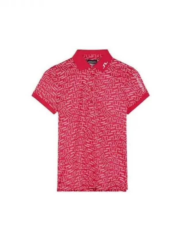 Golf Women s Short Sleeve T shirt Tour Functional Tech Wear Print Polo Azalea Bridge Domestic Product GR5Y24080709495 - J.LINDEBERG - BALAAN 1