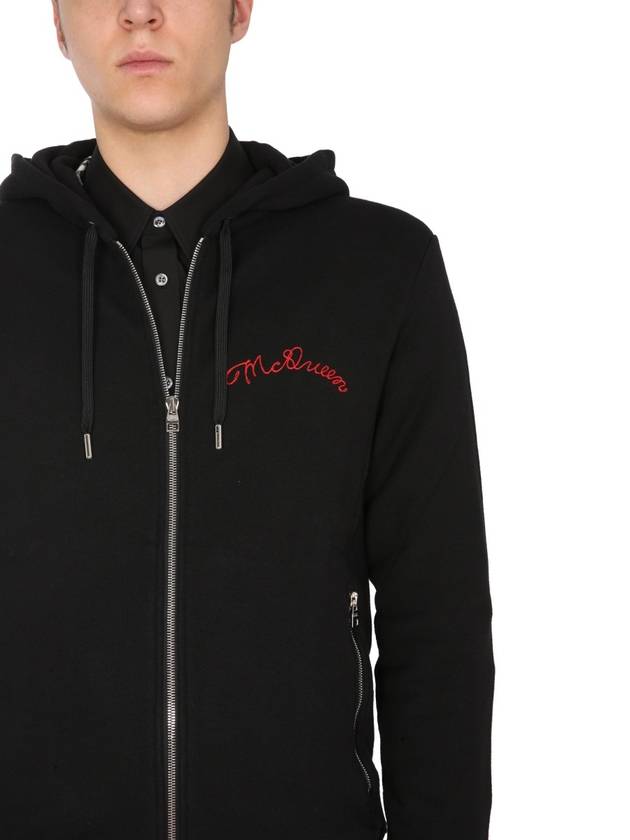 Hooded Sweatshirt WITH Zipper 599617QQX821000 B0040171105 - ALEXANDER MCQUEEN - BALAAN 1