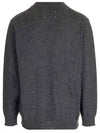 Signature Stitch Crew Neck Wool Alpaca Knit Top Grey - MAISON MARGIELA - BALAAN 3