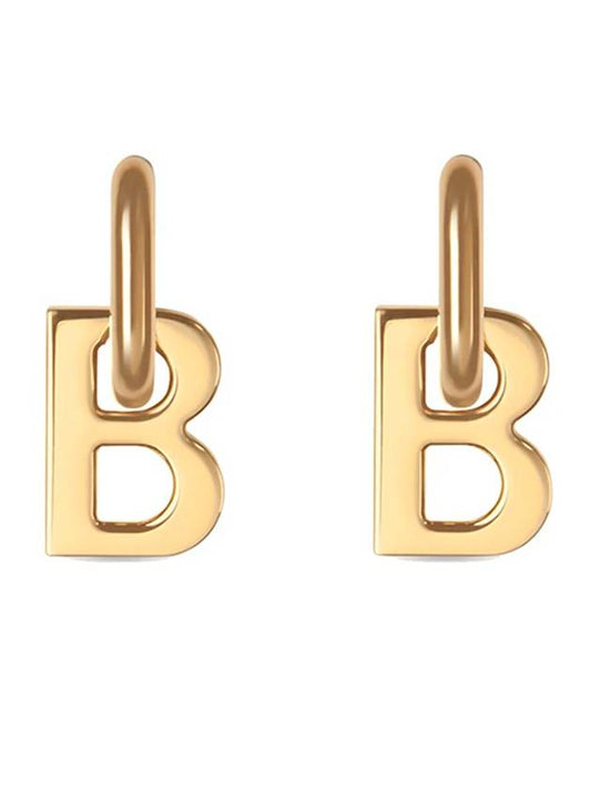 B Earrings Gold - BALENCIAGA - BALAAN 1