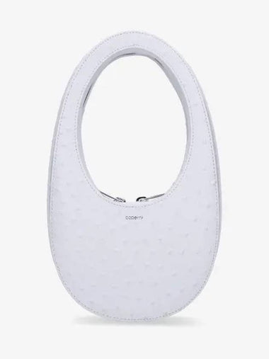 Ostrich effect swipe shoulder bag white COPBA01BIS486white - COPERNI - BALAAN 1