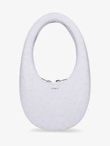 Ostrich effect swipe shoulder bag white COPBA01BIS486white - COPERNI - BALAAN 1