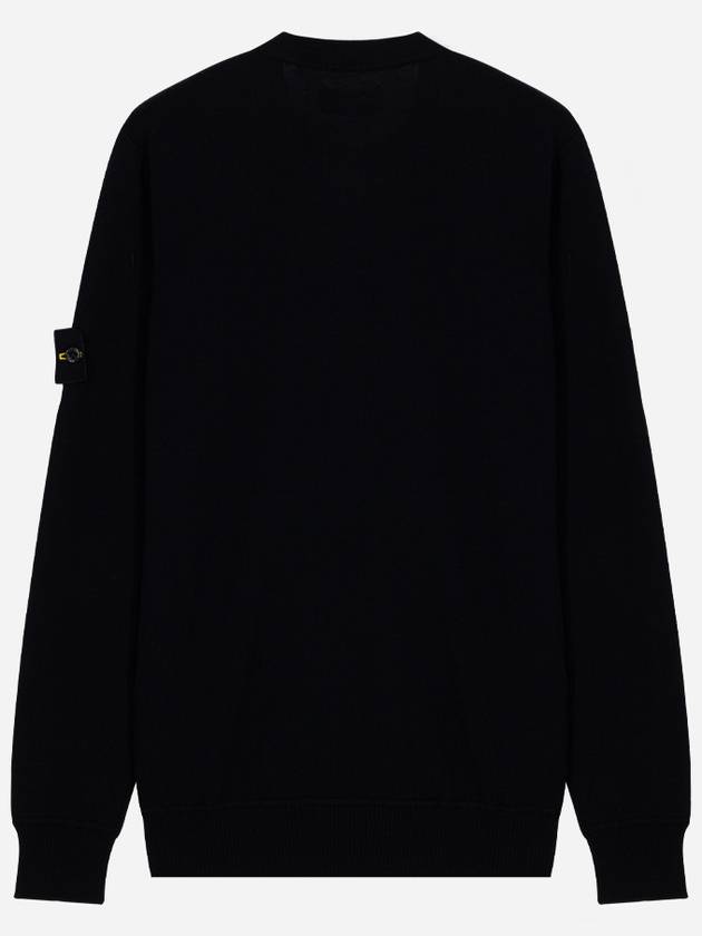 Light Wool Crewneck Knit Top Navy - STONE ISLAND - BALAAN 5