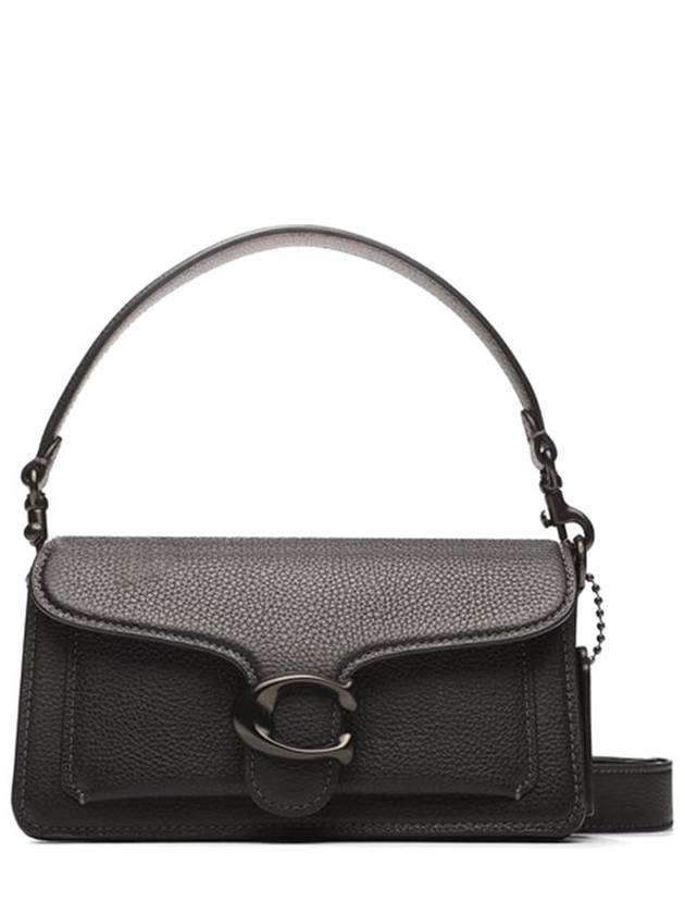 Tabby Logo Plaque Shoulder Bag Black - COACH - BALAAN 2