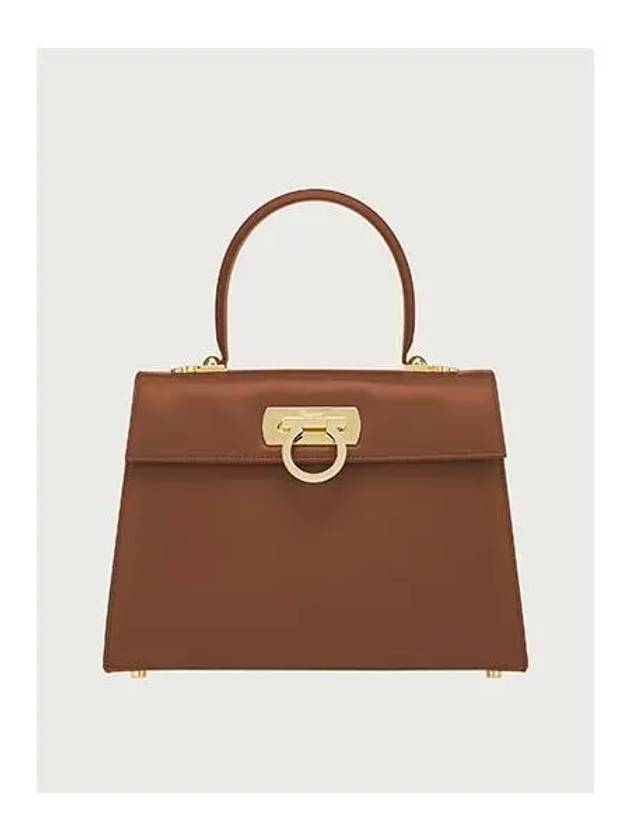 Iconic Large Tote Bag Cuoio - SALVATORE FERRAGAMO - BALAAN 2