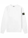 Wappen Patch Crew Neck Sweatshirt White - STONE ISLAND - BALAAN 2