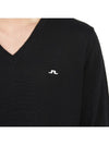 Lymann V-Neck Knit Top Black - J.LINDEBERG - BALAAN 9