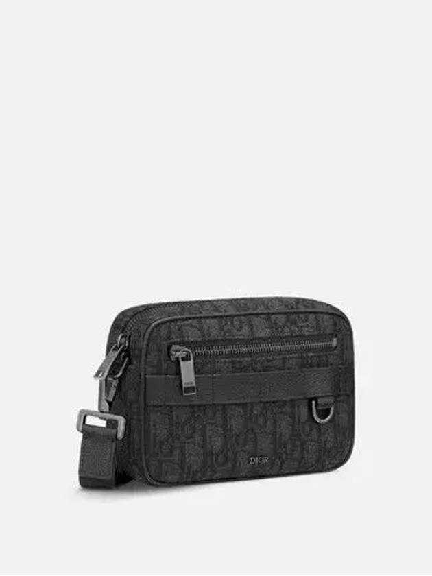 Safari Mini Oblique Jacquard Messenger Bag Black - DIOR - BALAAN 3