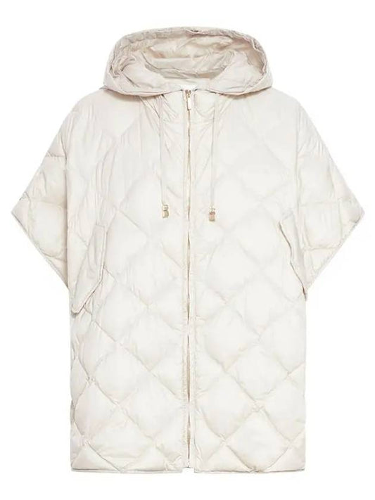 Treman Cape Padded Jacket Sand - MAX MARA - BALAAN 1