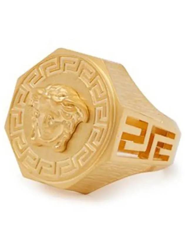 Medusa Greca Cutout Gold Tone Metal Bold Ring DG54710 DMT1 D00HS - VERSACE - BALAAN 1