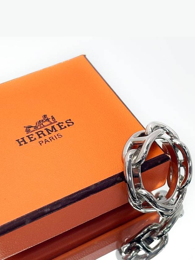 Sangdal Silver Scarf Ring 4VHEA41574 - HERMES - BALAAN 10