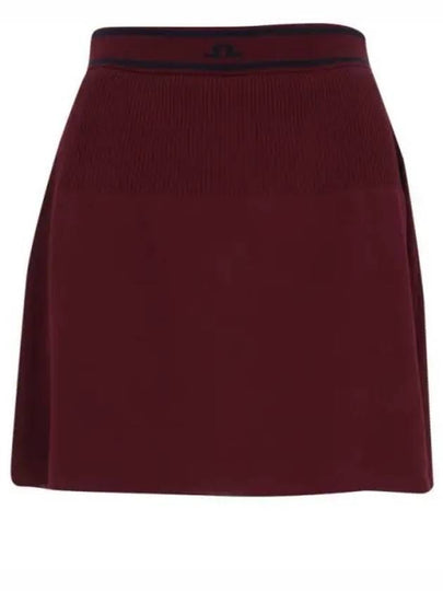 Emma Knit Skirt Cabernet - J.LINDEBERG - BALAAN 2