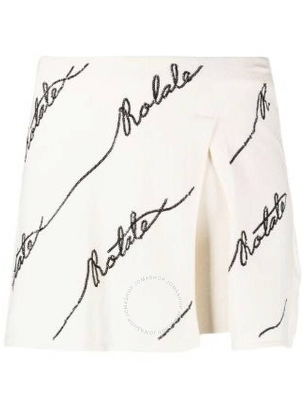 Rotate Sequin Logo Mini Skirt - ROTATE - BALAAN 1