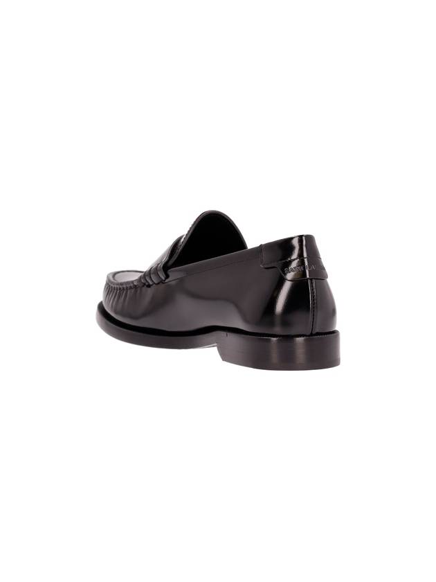 Women's Monogram Le Penny Loafer Black - SAINT LAURENT - BALAAN 4