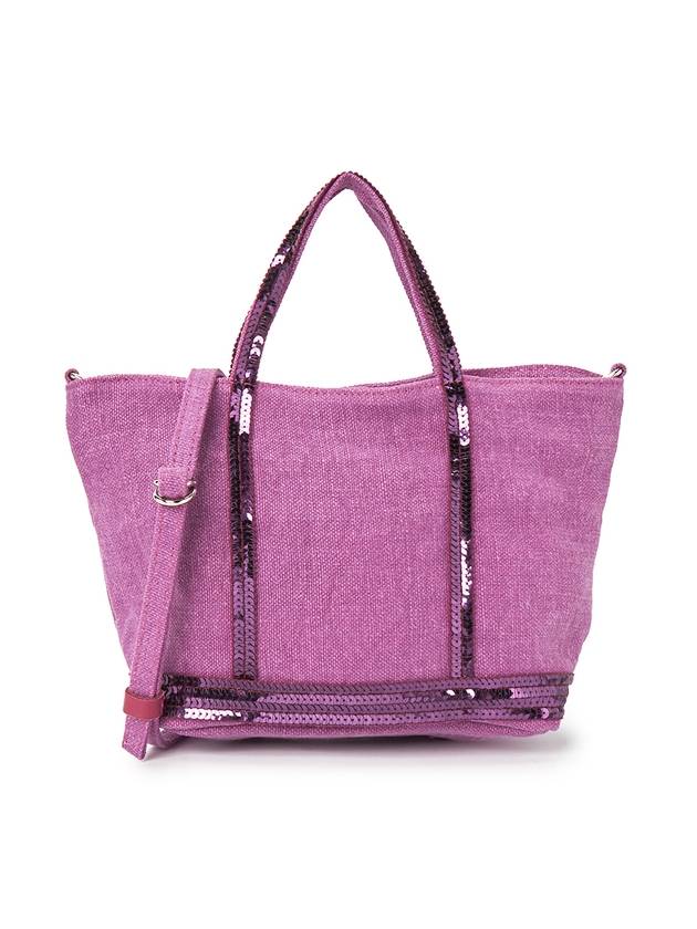 Sequin Embellished Tote Bag Purple - VANESSA BRUNO - BALAAN 2