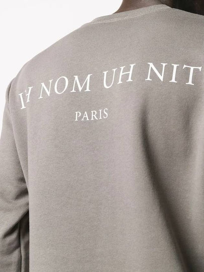 Men's logo print crew neck gray sweatshirt NUW20296 019 - IH NOM UH NIT - BALAAN 2