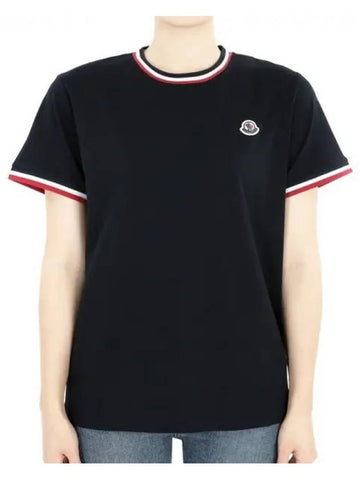 Kids logo patch short sleeve black 8C00018 83907 999 12 14A Adults can wear 271315 1053864 - MONCLER - BALAAN 1