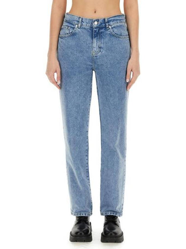 Denim Straight Pants 03253236 1295 DENIM - MOSCHINO - BALAAN 1