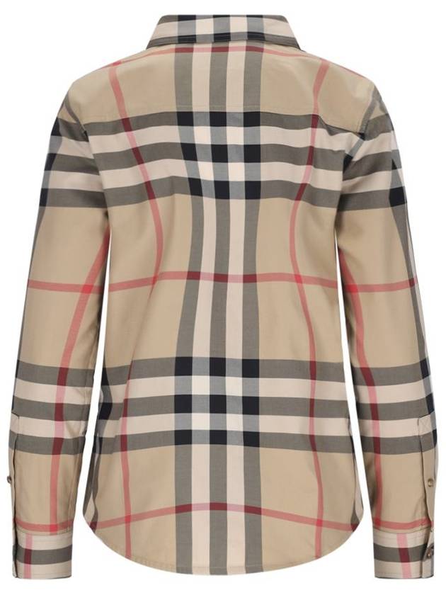 Vintage Check Cotton Shirt Beige - BURBERRY - BALAAN 3