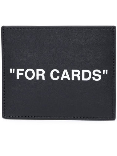 For Cards Printing Card Wallet Black - OFF WHITE - BALAAN 1