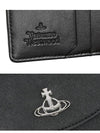 Logo Vegan Leather Bicycle Wallet Black - VIVIENNE WESTWOOD - BALAAN.