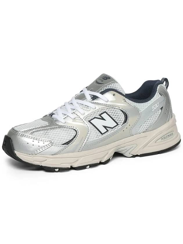 Kids 530 Low Top Sneakers Silver - NEW BALANCE - BALAAN 8