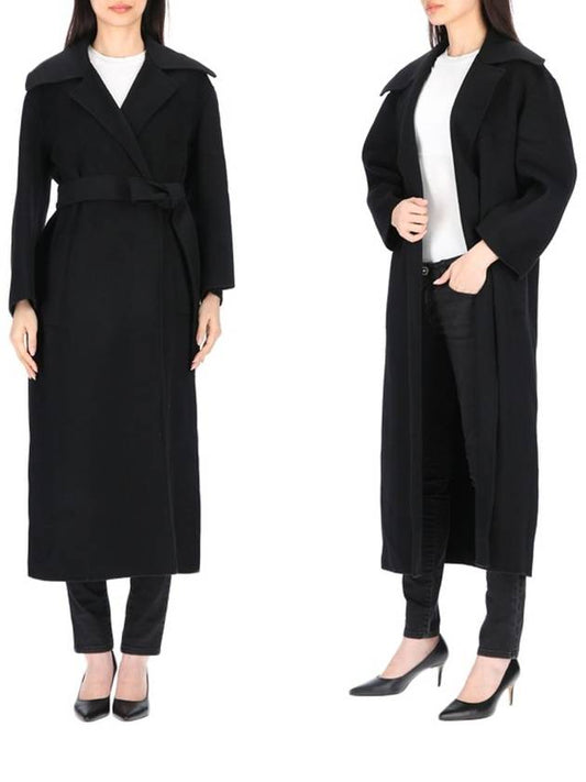 S Giulietta 2390160633600 009 Wrap style wool long coat - MAX MARA - BALAAN 1