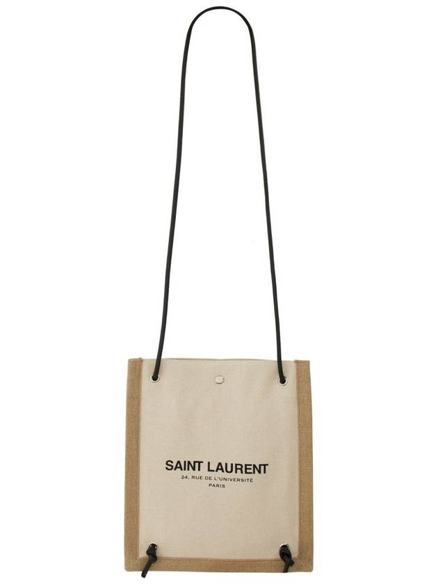 Universal Flat Cross Bag Ecru - SAINT LAURENT - BALAAN 3