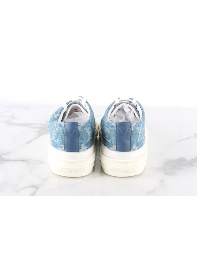 LV Denim Monogram Stella Sneakers 36 5 235 - LOUIS VUITTON - BALAAN 3