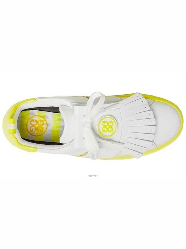 Contrast Accent Kiltie Durf Golf Spikeless Yellow White - G/FORE - BALAAN 4